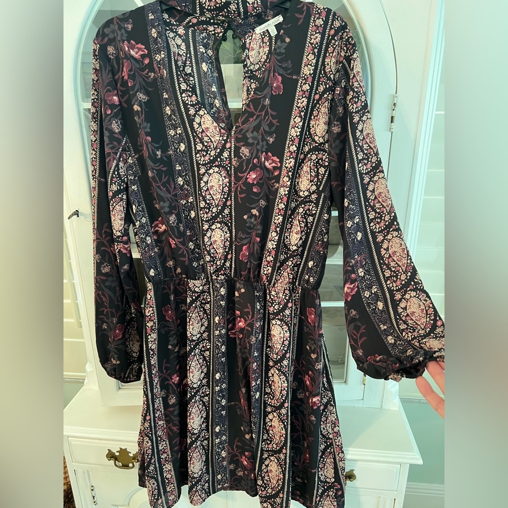 Dress print fully lines well made